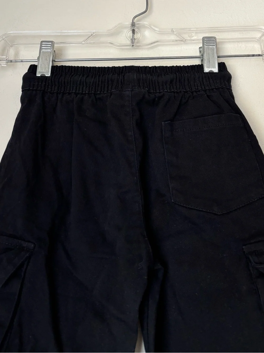 Little Trouble Cargo Pants 5T Black Joggers Casual Play Pockets